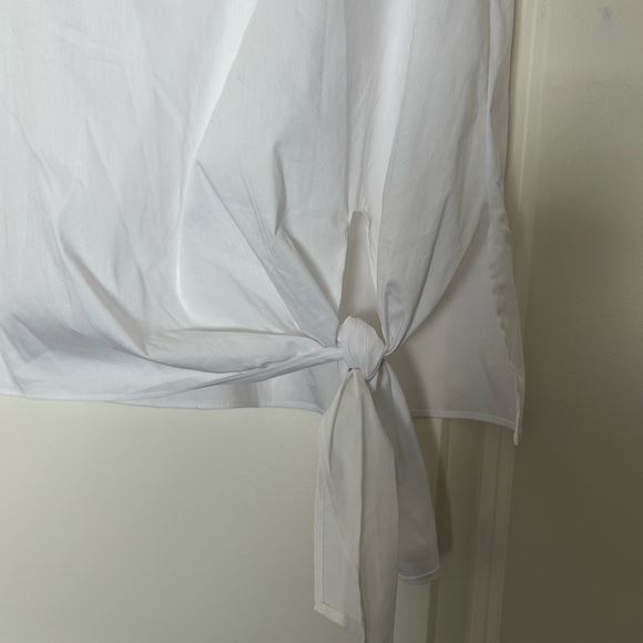 NWOT Dylan Gray White Sleeveless Tie-Front Top Size S - Picture 5 of 9